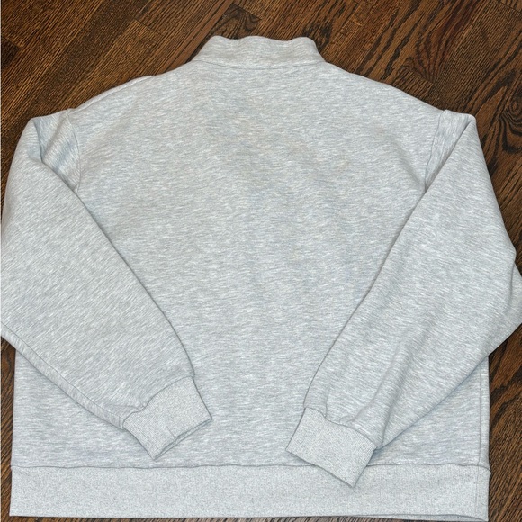 WHITEFOX Los Angeles Gray Half-Zip Sweatshirt - Picture 12 of 16